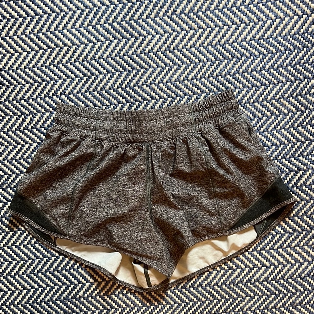 Gray Lululemon Hotty Hot 2.5” Shorts